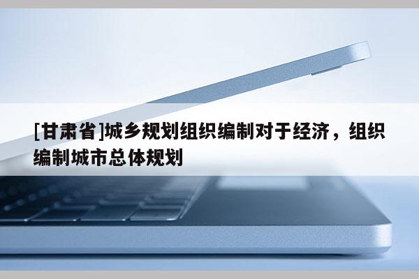 [甘肅省]城鄉規劃組織編制對于經濟，組織編制城市總體規劃