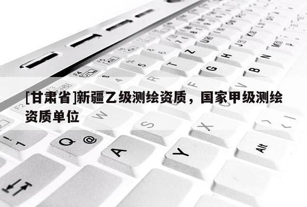 [甘肅省]新疆乙級測繪資質(zhì)，國家甲級測繪資質(zhì)單位