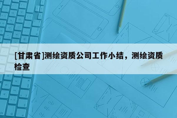 [甘肅省]測繪資質公司工作小結，測繪資質檢查