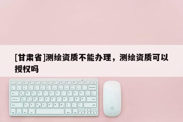 [甘肅省]測繪資質不能辦理，測繪資質可以授權嗎