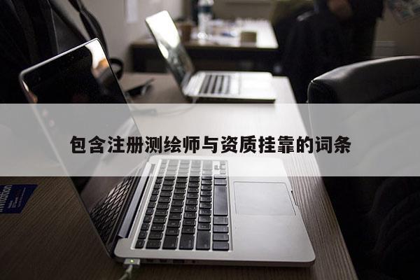 包含注冊測繪師與資質掛靠的詞條