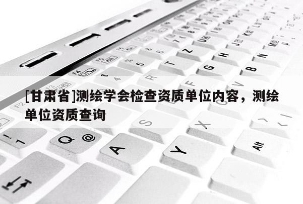 [甘肅省]測繪學會檢查資質單位內容，測繪單位資質查詢