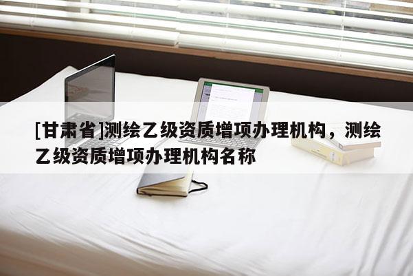 [甘肅省]測繪乙級資質增項辦理機構，測繪乙級資質增項辦理機構名稱